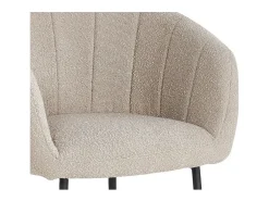 Silla SEVILLA Tela rizada color Arena, dimensiones H79 x L57 x P62, ideal para tu cocina o comedor.