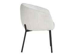 Silla SEVILLE Tela rizada blanca, dimensiones H79 x L57 x P62, ideal para tu cocina o comedor.
