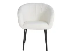 Silla SEVILLE Tela rizada blanca, dimensiones H79 x L57 x P62, ideal para tu cocina o comedor.