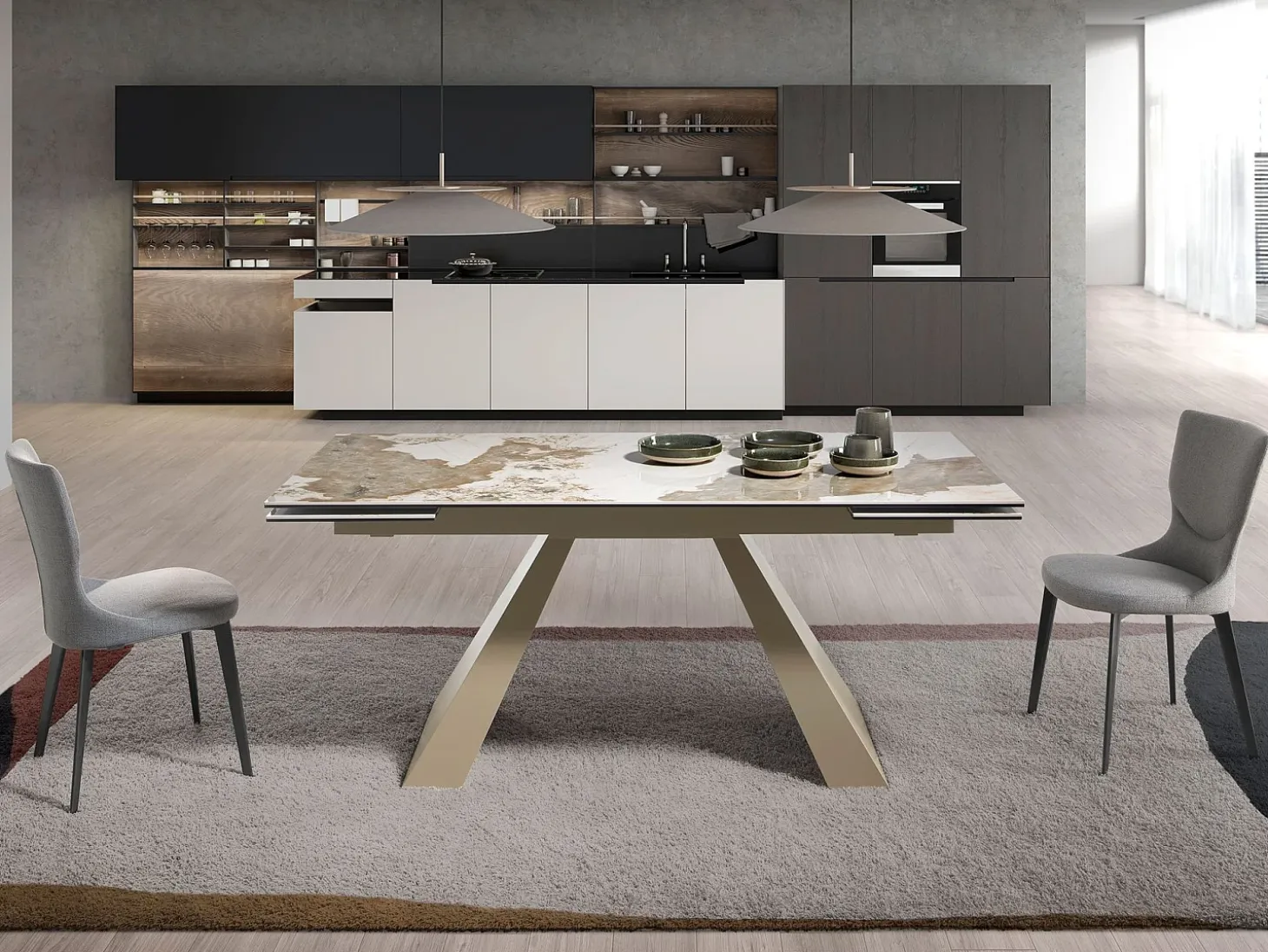 Silla tela gris 4131 ANGEL CERDA