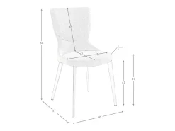Silla tela gris 4131 ANGEL CERDA