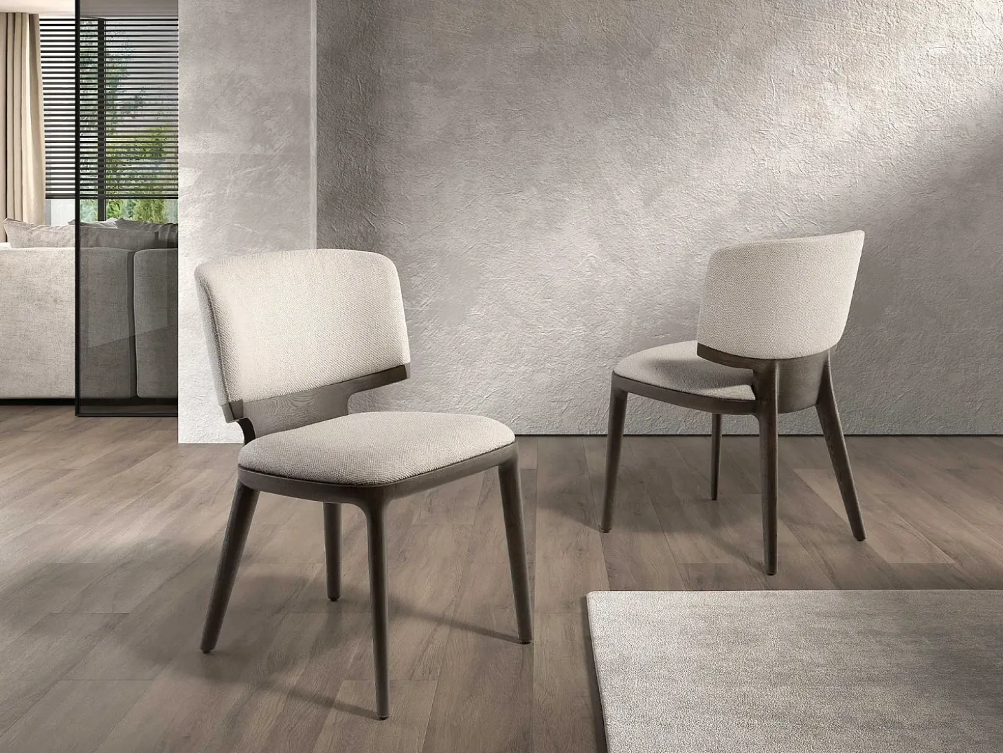 Silla tela gris claro 4165 ANGEL CERDA