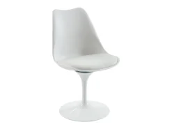 Silla Tulip - Polipropileno, tela y acero - Blanco - XAFY