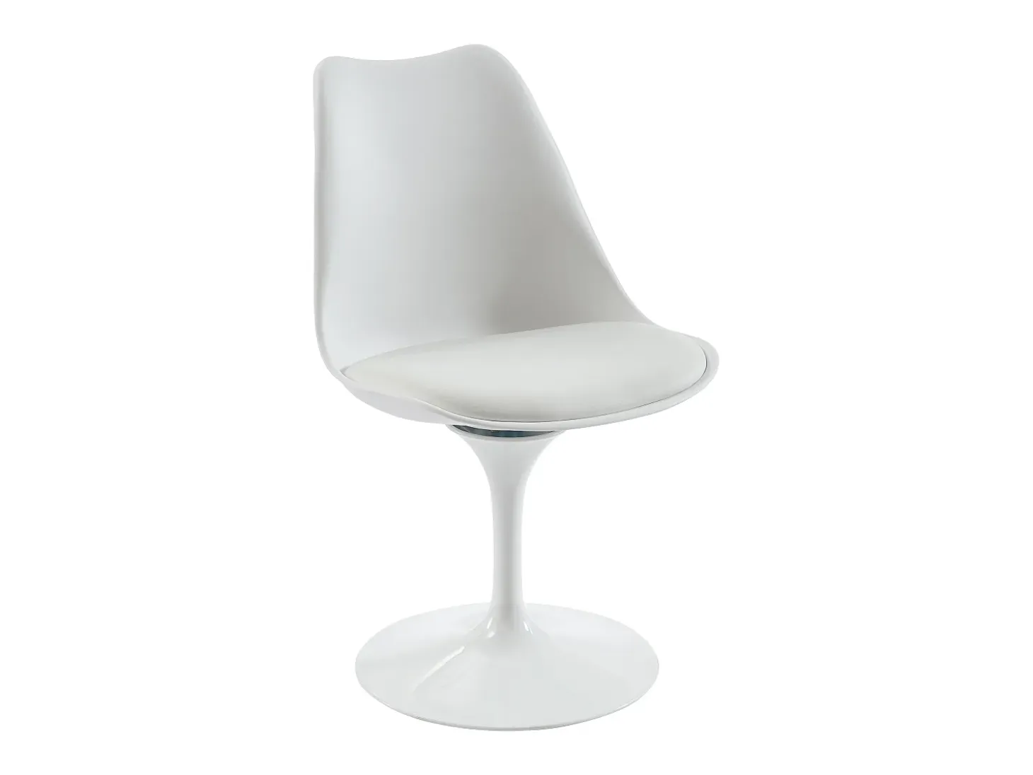 Silla Tulip - Polipropileno, tela y acero - Blanco - XAFY