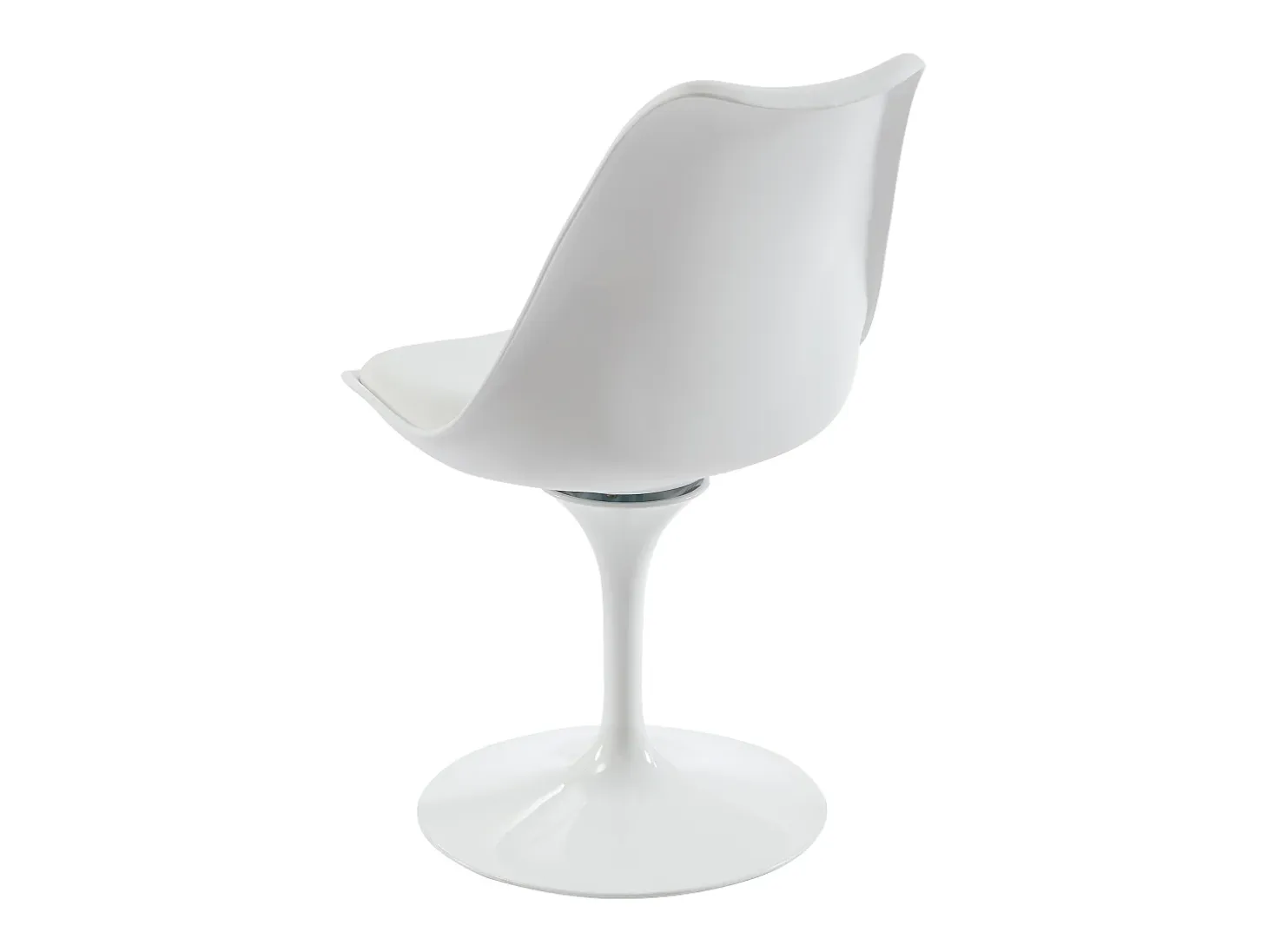Silla Tulip - Polipropileno, tela y acero - Blanco - XAFY