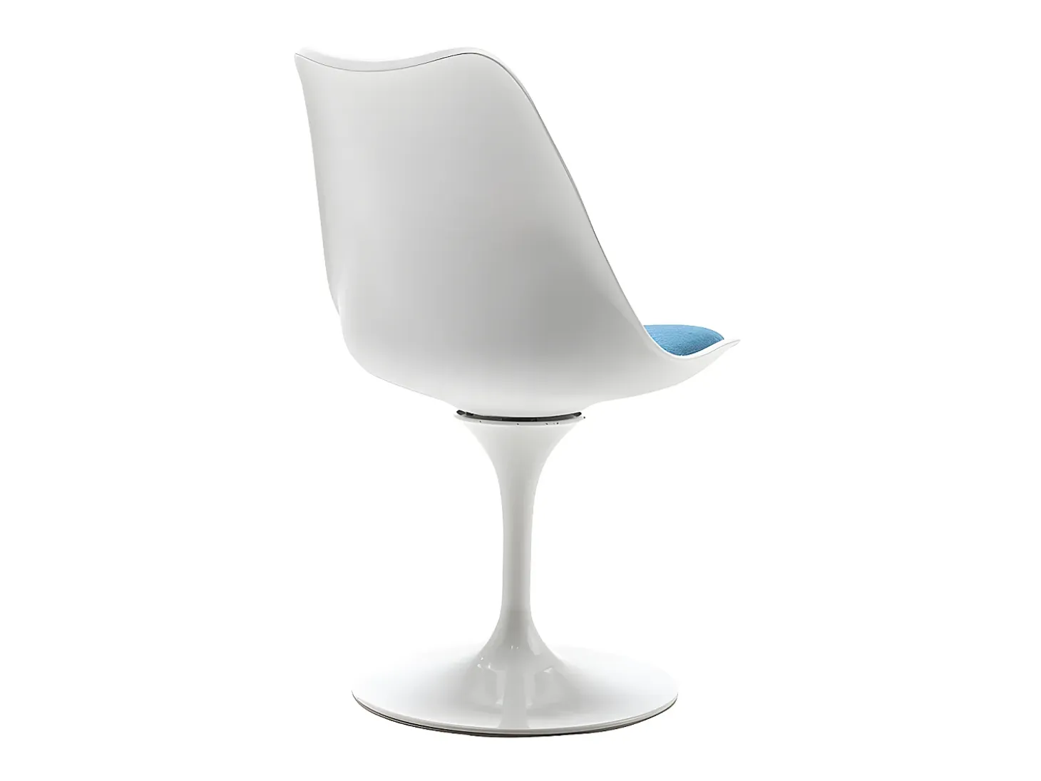 Silla Tulip - Polipropileno, tela y acero - Azul y blanco - XAFY