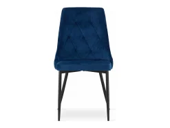Silla Valora IMOLA, moderna, de terciopelo azul marino para sala de estar (x2)