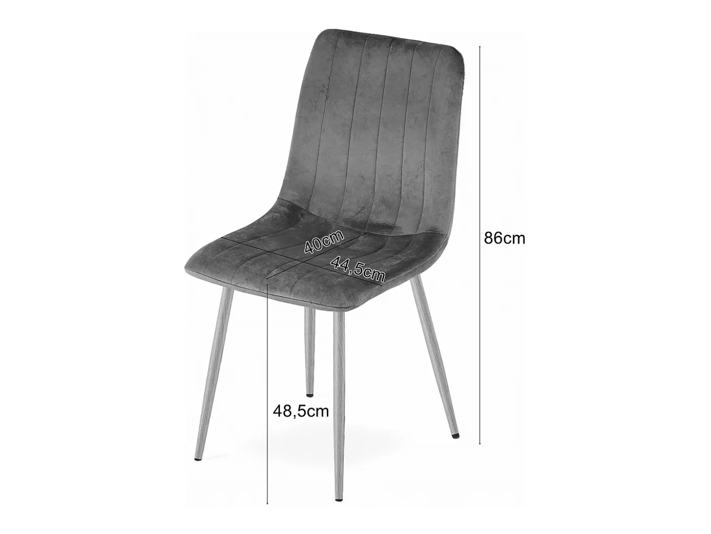 Silla Valora JEWA de terciopelo beige claro con patas de madera