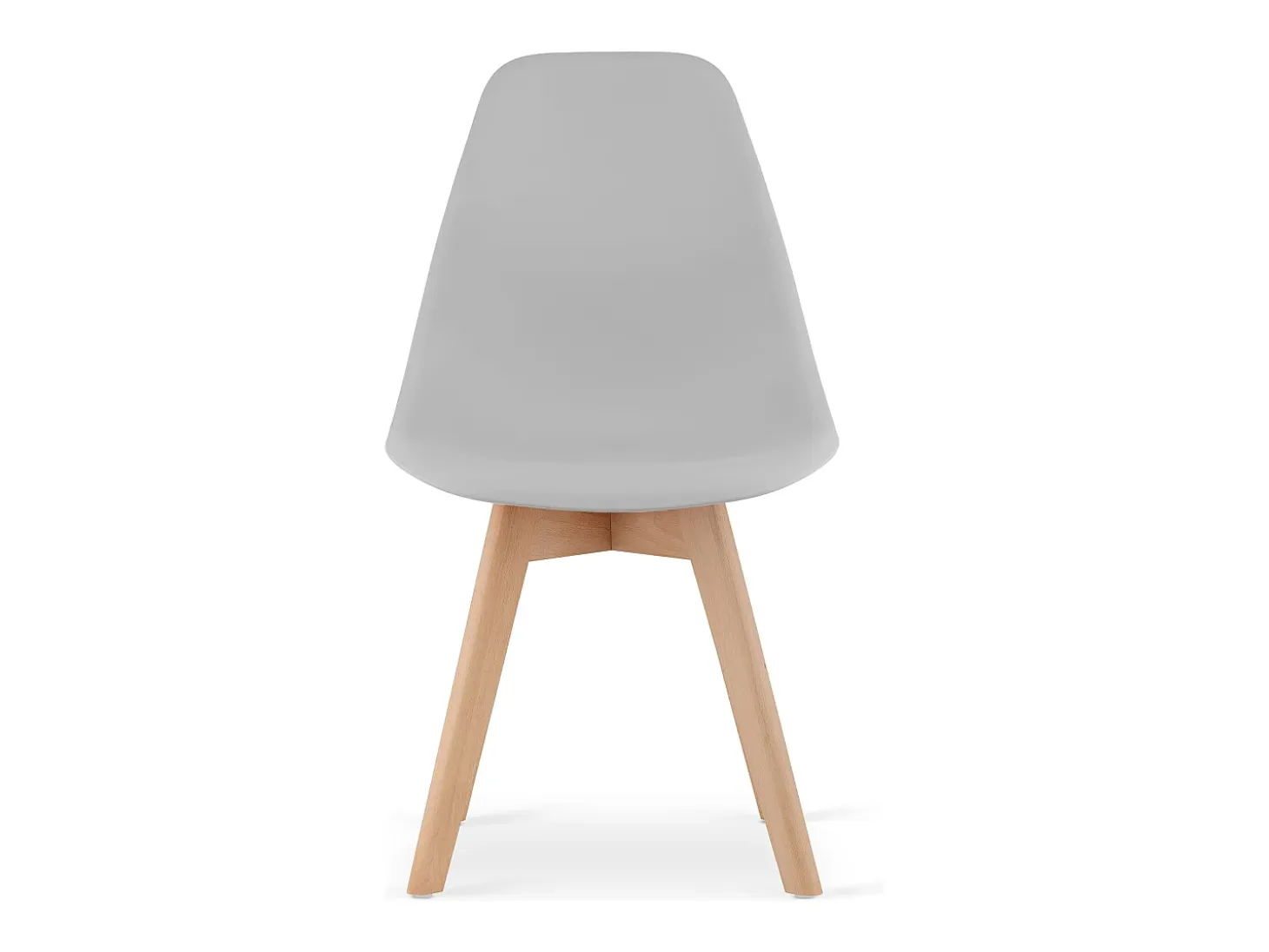 Silla Valora KITO ergonómica con patas de madera gris para sala de estar