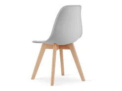 Silla Valora KITO ergonómica con patas de madera gris para sala de estar