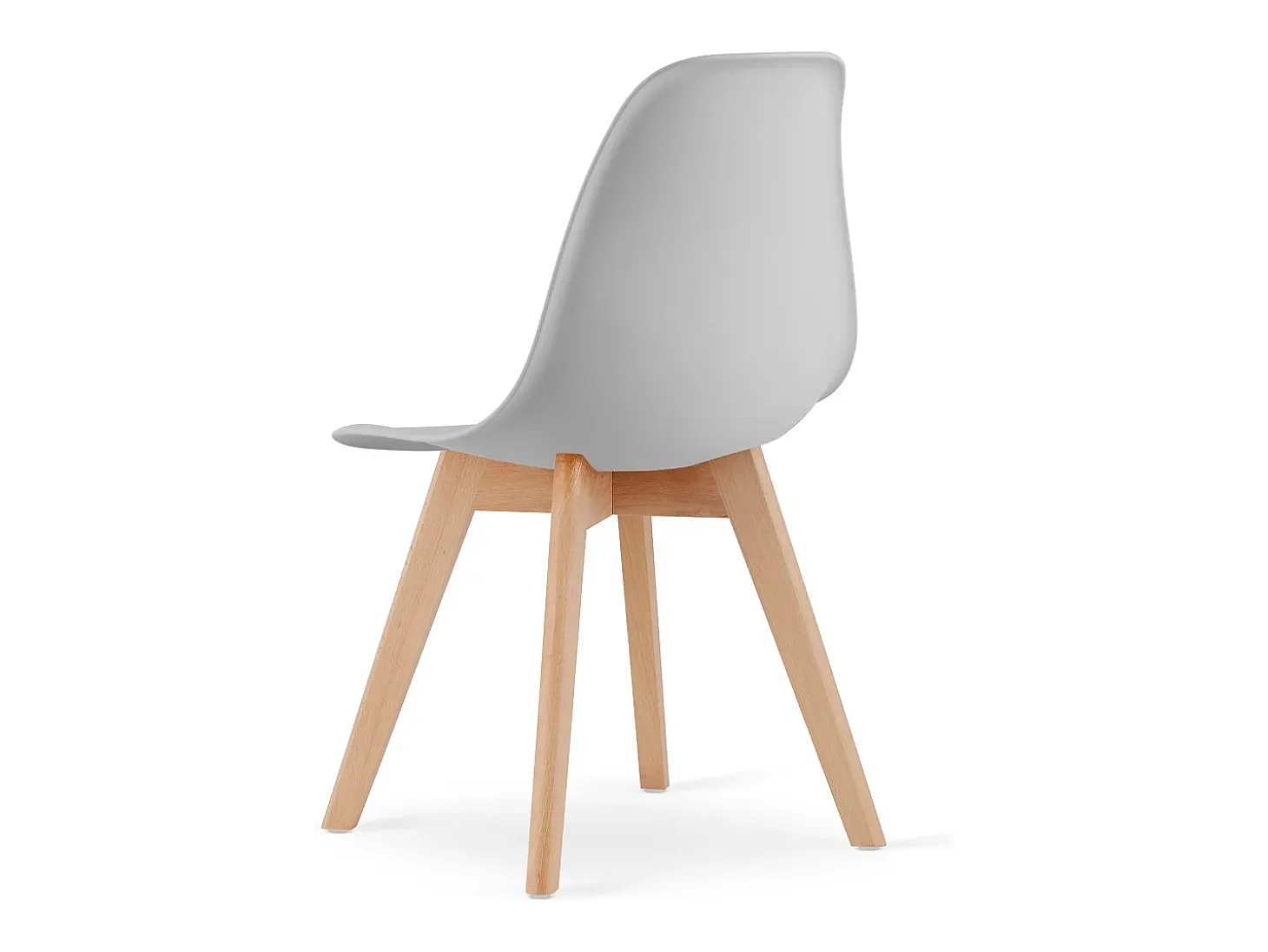 Silla Valora KITO ergonómica con patas de madera gris para sala de estar