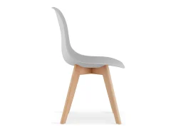 Silla Valora KITO ergonómica con patas de madera gris para sala de estar