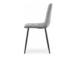 Silla Valora PYRA, terciopelo gris claro, diseño moderno (x3)