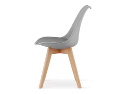 Silla Valora RIKX Gris Diseño Ergonómico para Sala de Estar x4