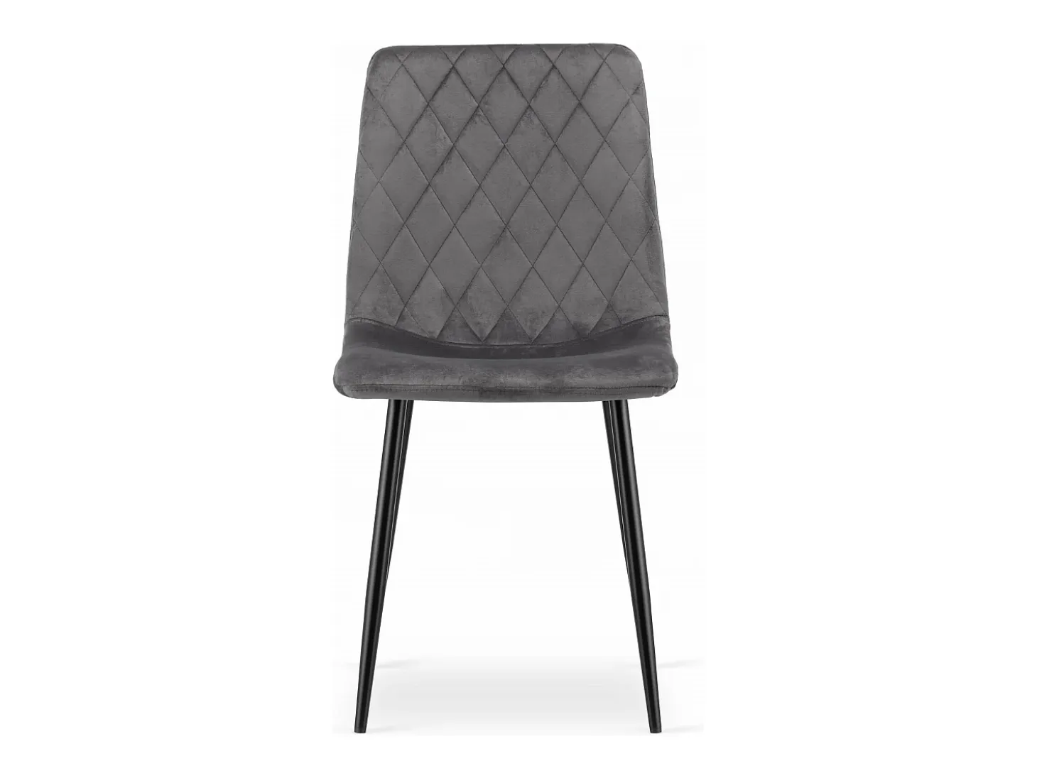 Silla Valora TURIN, terciopelo gris oscuro, diseño ergonómico (x3)