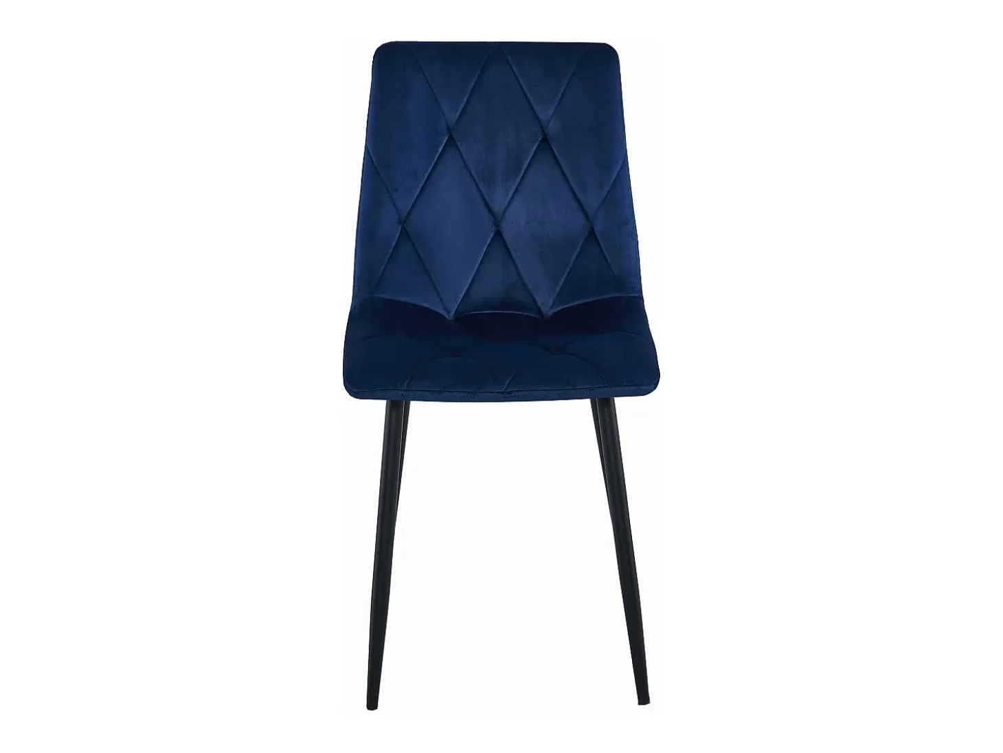 Silla Valora TYRA de terciopelo negro y metal (x4)