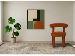 Silla 62x80x58 cm marrón Leith LET77S