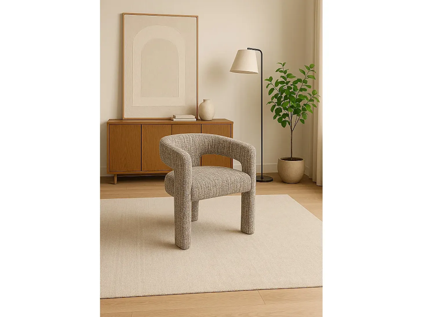 Silla 62x75x58 cm multicolor Leith LET71MB
