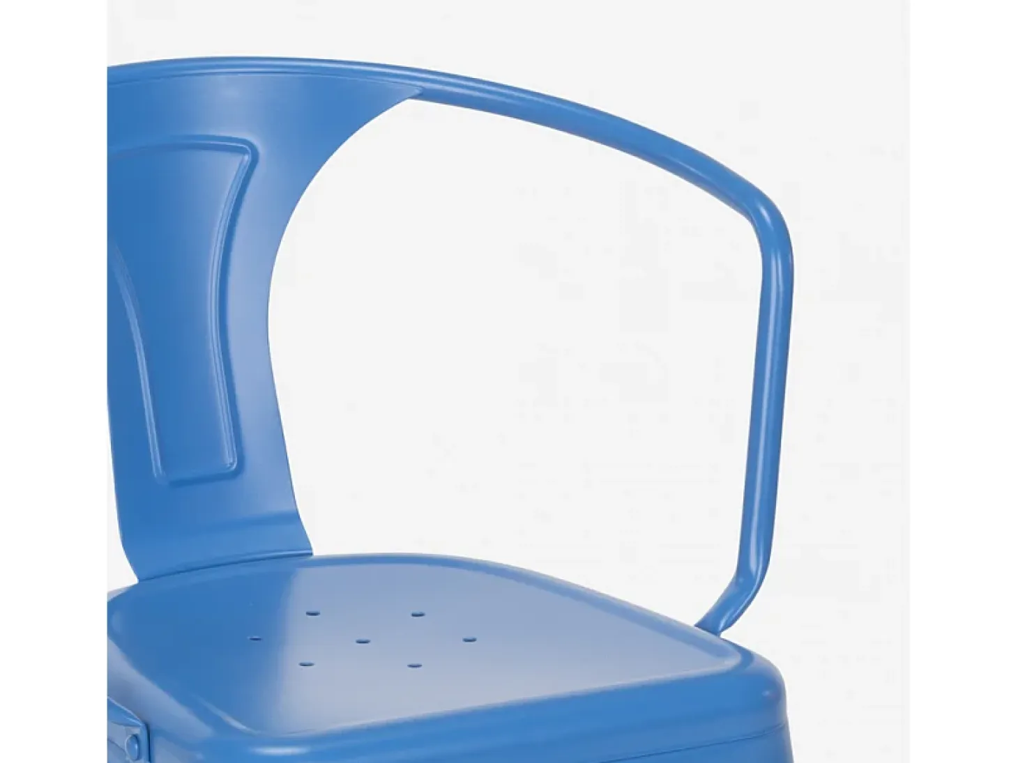 sillas con reposabrazos de acero para cocina y bar diseño moderno steel arm - Azul Marino