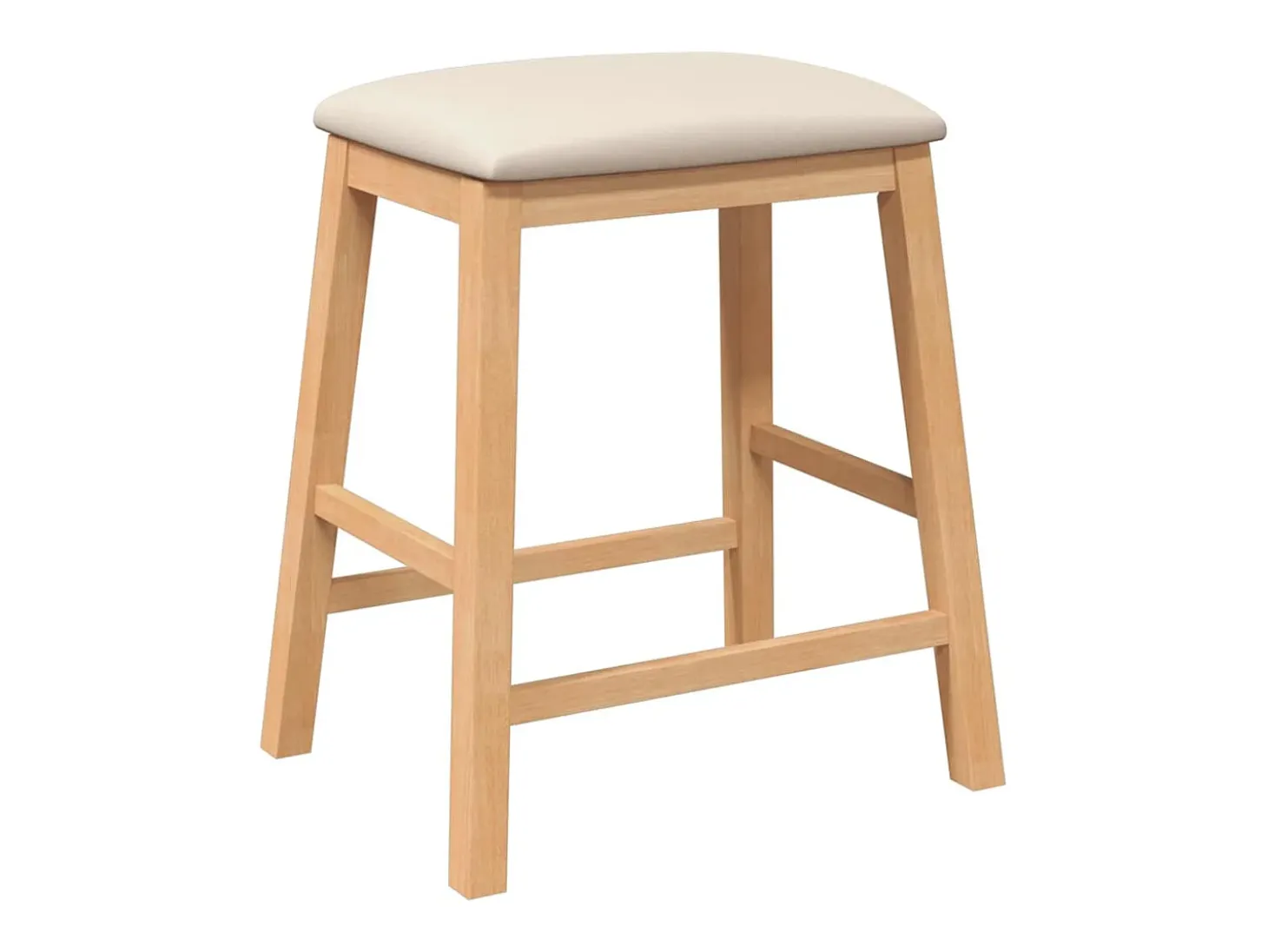 Sillas de bar con cojines 2 piezas madera maciza de caucho