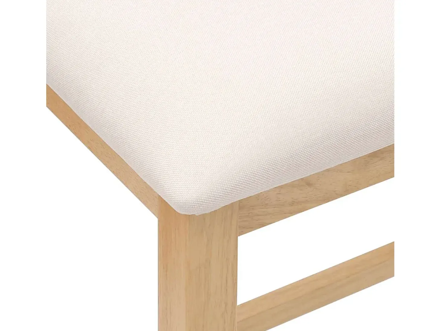 Sillas de bar con cojines 2 piezas madera maciza de caucho