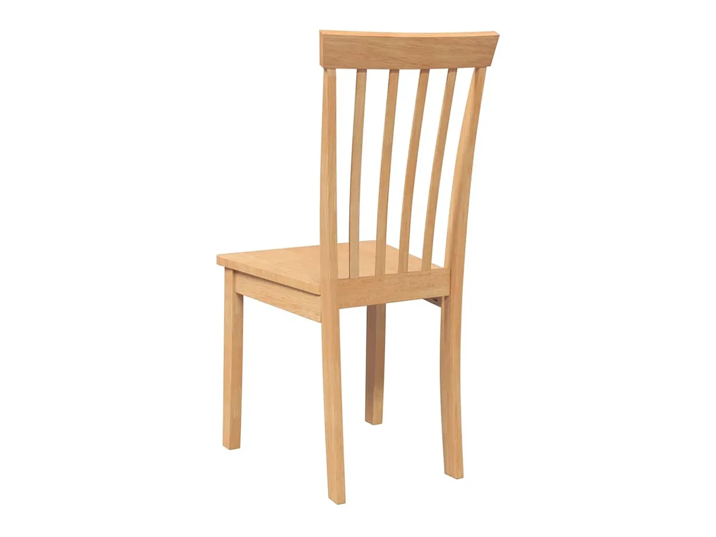 Sillas de comedor 2 unidades madera maciza natural caucho