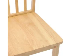 Sillas de comedor 2 unidades madera maciza natural caucho