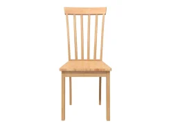 Sillas de comedor 2 unidades madera maciza natural caucho