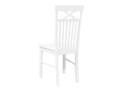 Sillas de comedor 2 piezas madera maciza de caucho blanco