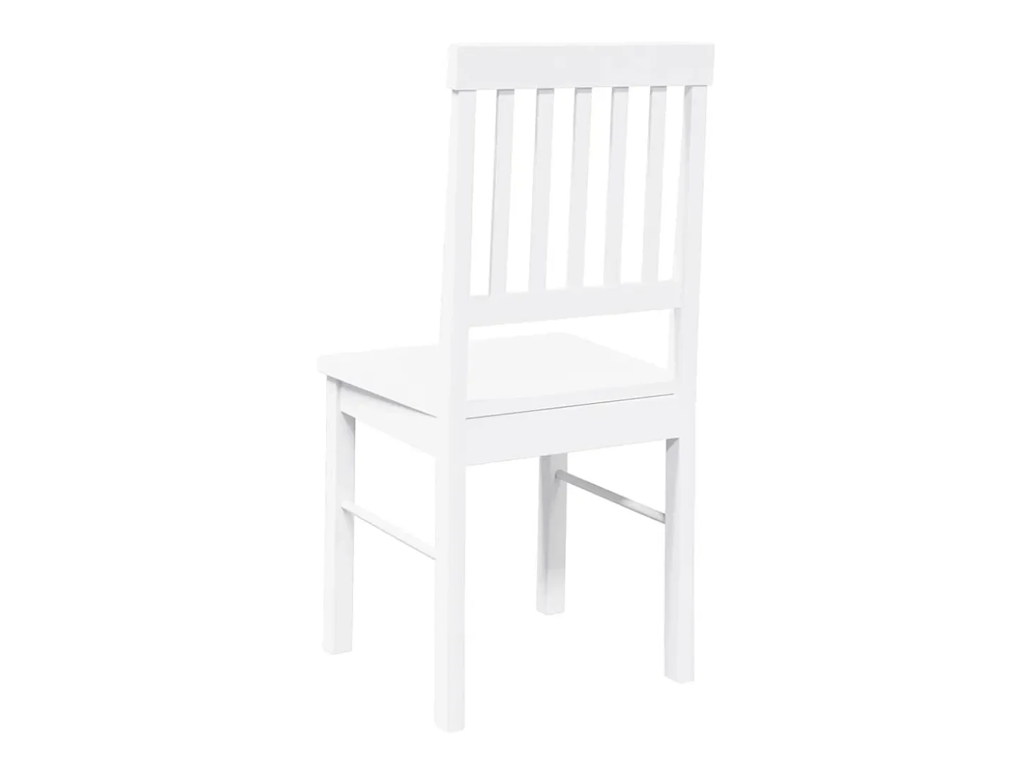 Sillas de comedor 2 piezas madera maciza de caucho blanco