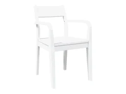 Sillas de comedor 2 piezas madera maciza de caucho blanco