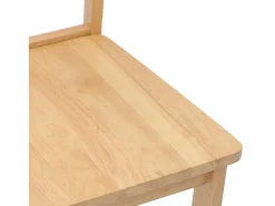 Sillas de comedor 2 piezas madera maciza natural caucho