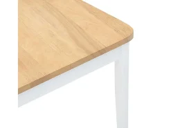 Sillas de comedor 2 piezas madera maciza de caucho blanco