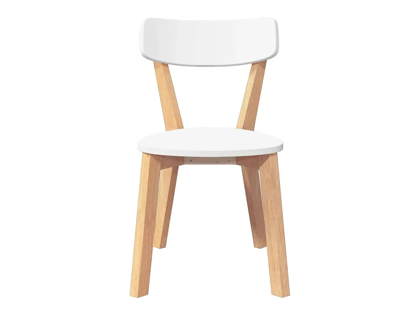Sillas de comedor 2 piezas madera maciza de caucho