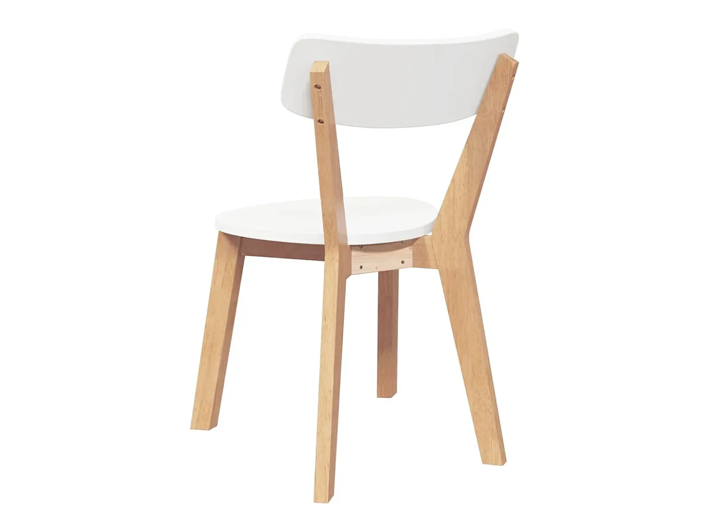 Sillas de comedor 2 piezas madera maciza de caucho