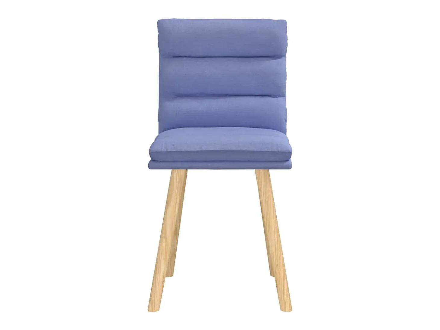Sillas de comedor 2 uds tela azul jeans