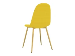 Sillas de comedor 6 uds terciopelo amarillo mostaza