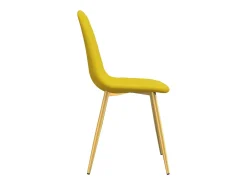 Sillas de comedor 6 uds terciopelo amarillo mostaza