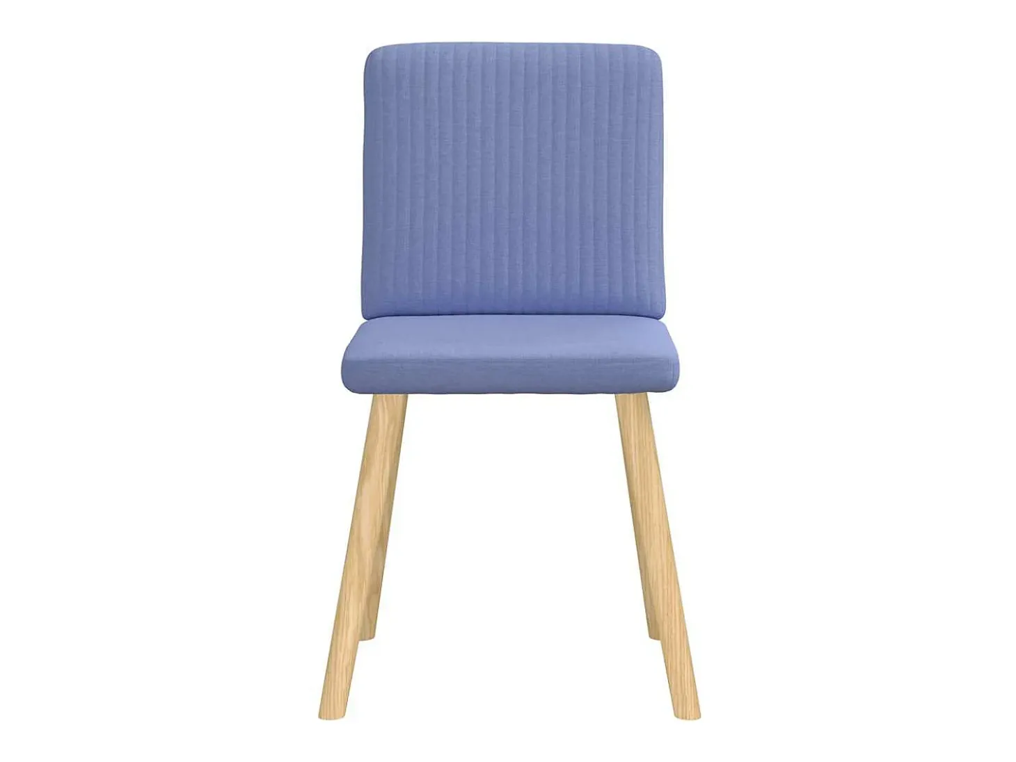 Sillas de comedor 4 unidades tela azul jeans