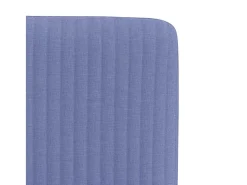 Sillas de comedor 4 unidades tela azul jeans