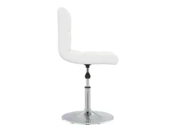 Sillas de comedor 4 unidades cuero sintético blanco