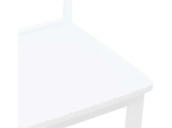 Sillas de comedor 2 unidades madera maciza de caucho blanco