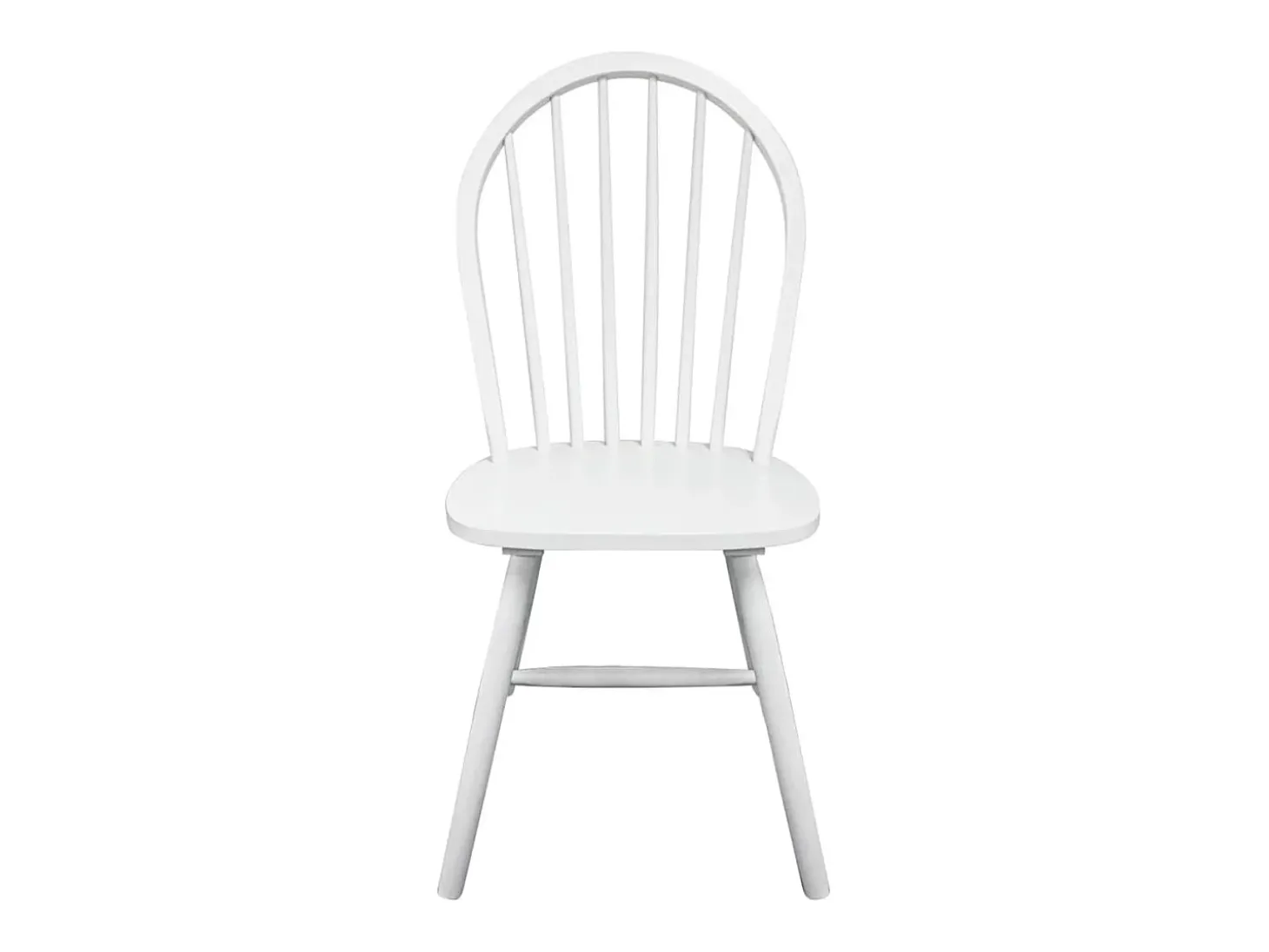 Sillas de comedor 4 unidades madera maciza de caucho blanco