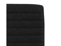 Sillas de comedor 2 unidades tela negro
