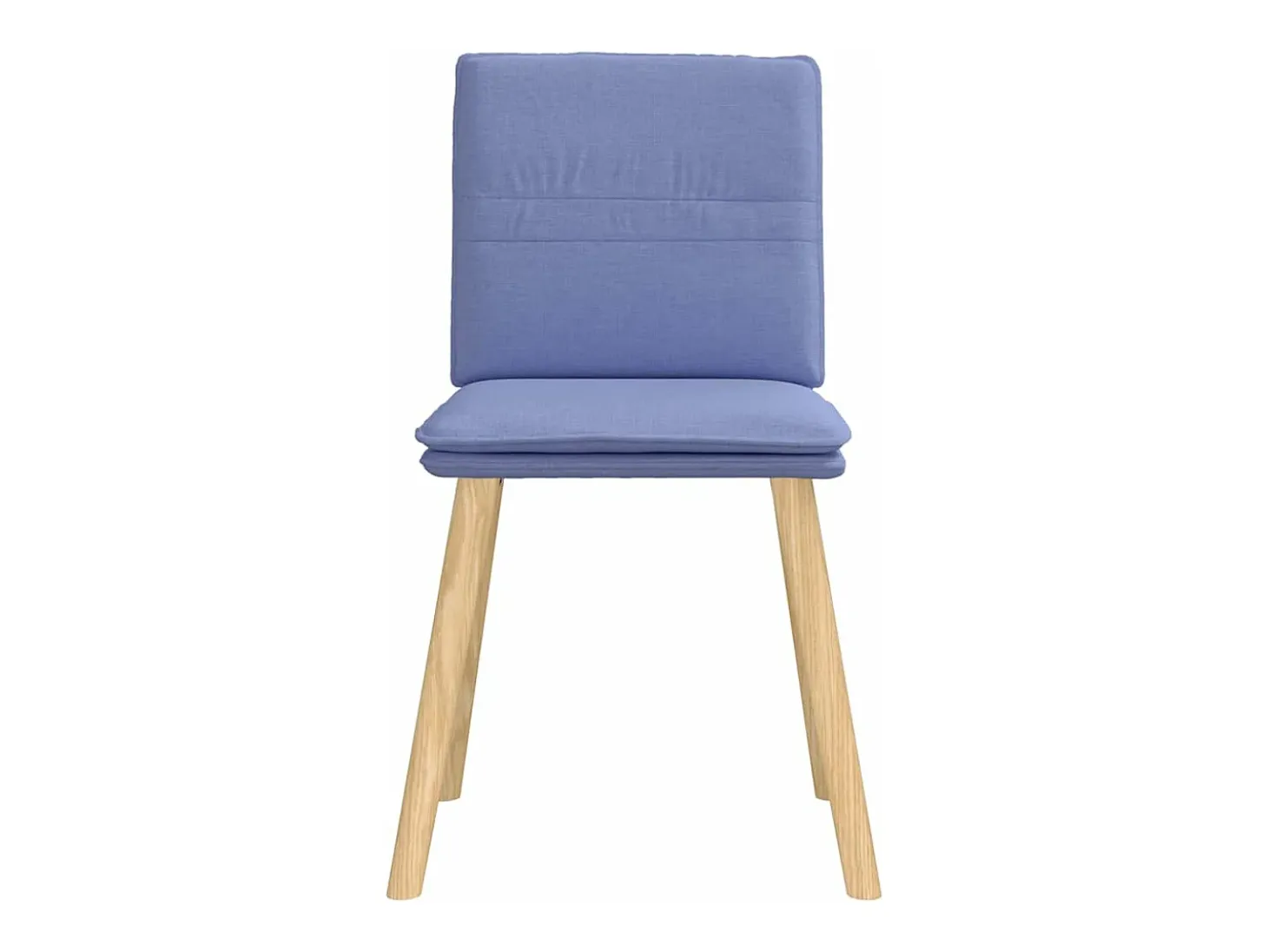 Sillas de comedor 6 unidades tela azul jeans