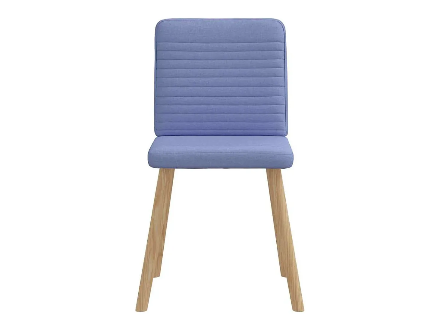 Sillas de comedor 4 unidades tela azul jeans