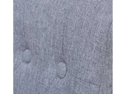 Sillas de comedor 4 unidades tela gris claro