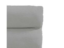 Sillas de comedor 2 unidades tela gris nube