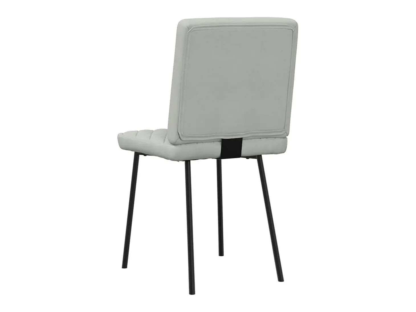 Sillas de comedor 2 unidades terciopelo gris claro