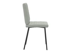 Sillas de comedor 2 unidades terciopelo gris claro